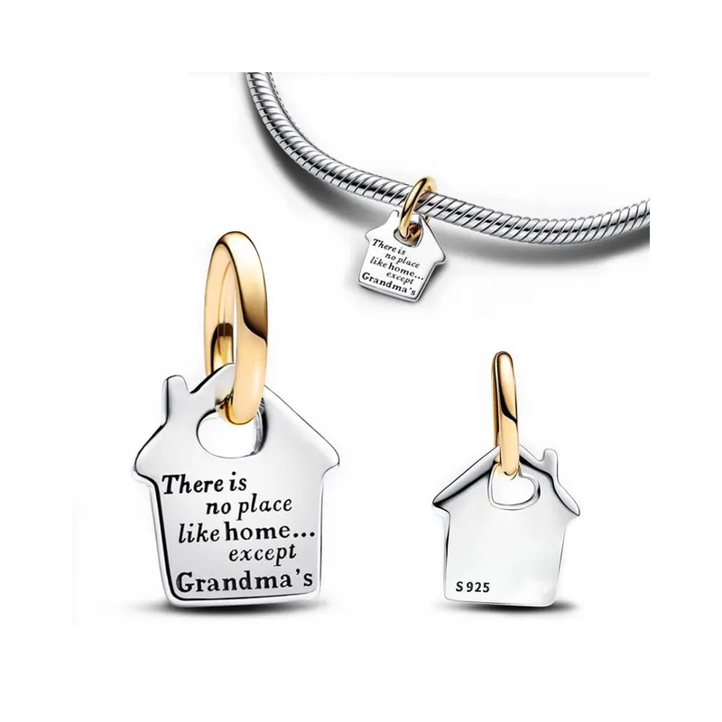 Charm maison grand mère mamie argent pour bracelet Charm maison grand mère mamie argent pour bracelet