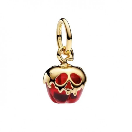 Charm halloween horreur pomme fantome or pour bracelet