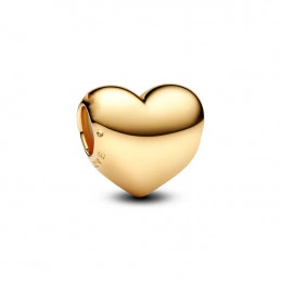 Charm coeur lisse "be love" or pour bracelet