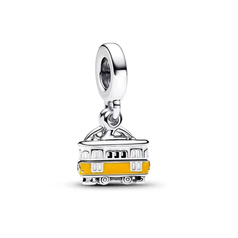 Charm voyage tramway de lisbonne monument argent pour bracelet
