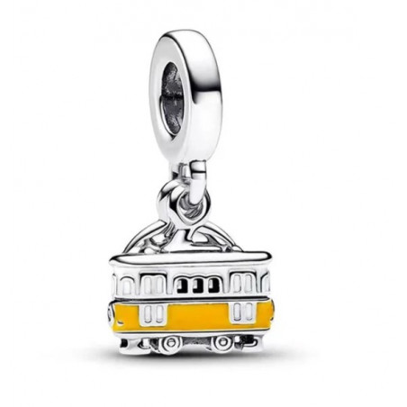 Charm voyage tramway de lisbonne monument argent pour bracelet