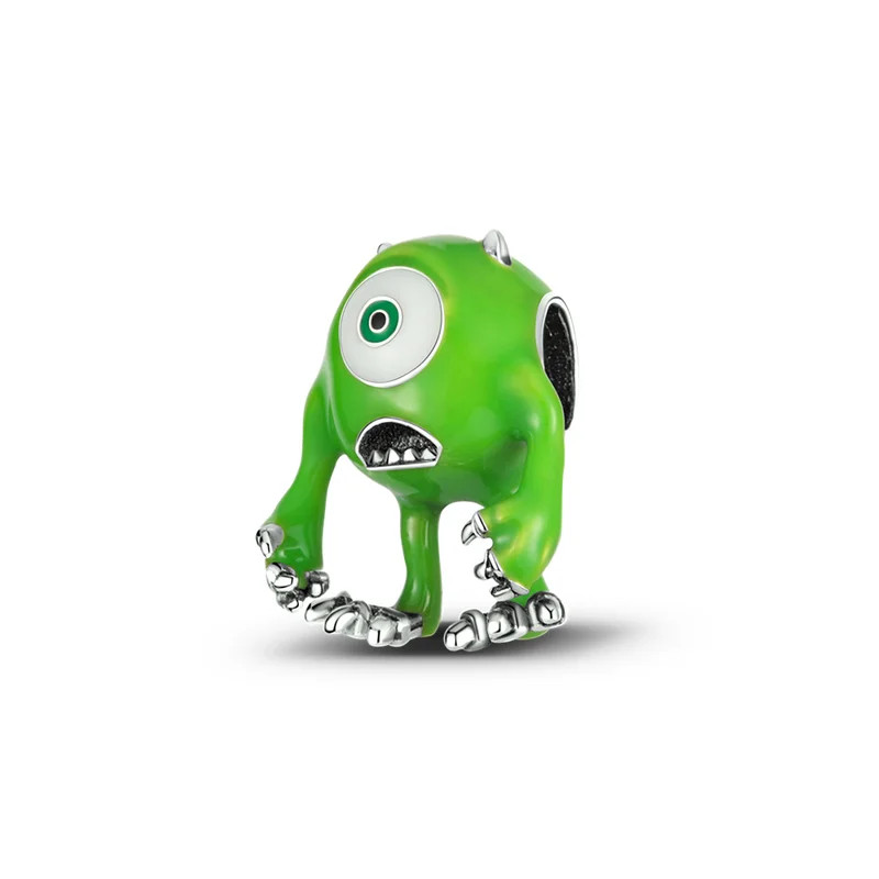 Charm bob vert monstres et cie argent pour bracelet