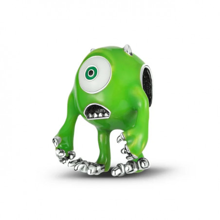 Charm bob vert monstres et cie argent pour bracelet