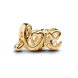 Charm lettre love amour coeur or pour bracelet