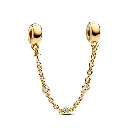 Charm séparateur espaceur rond strass or chaine pour bracelet