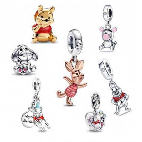 Charm argent pour bracelet collection winnie l'ourson