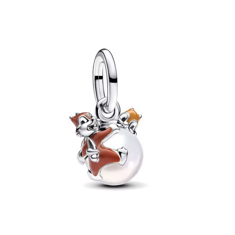 Charm tic et tac écureuil disney argent pour bracelet Charm tic et tac écureuil disney argent pour bracelet