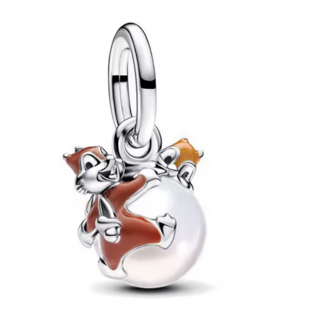 Charm tic et tac écureuil disney argent pour bracelet