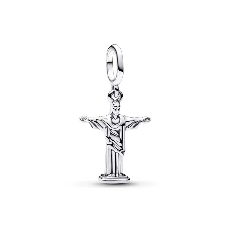 Charm statut christ rédempteur rio brésil argent pour bracelet