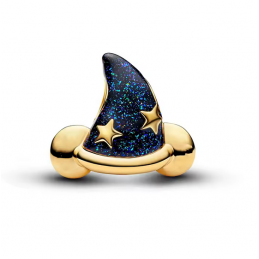 Charm chapeau mickey étoile nuit argent pour bracelet disney