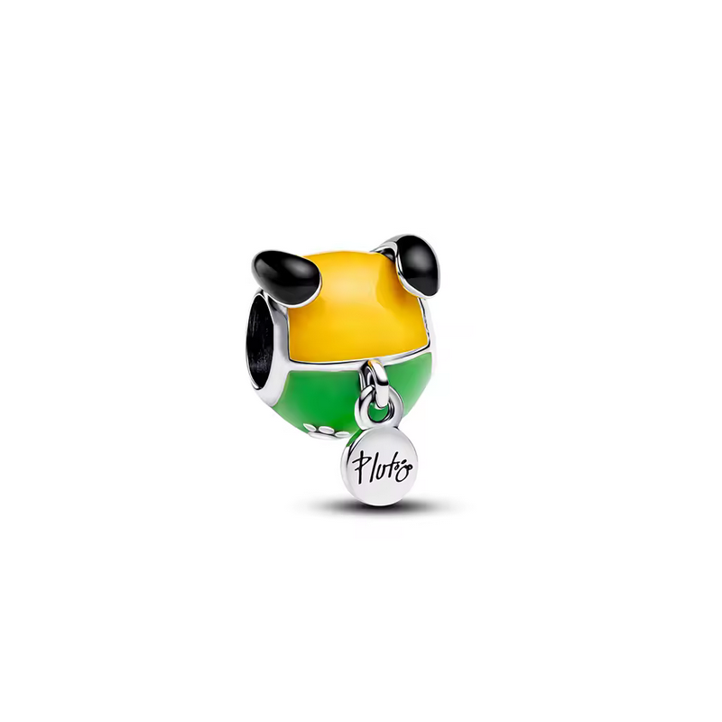 Charm boule pluto oreille argent pour bracelet disney