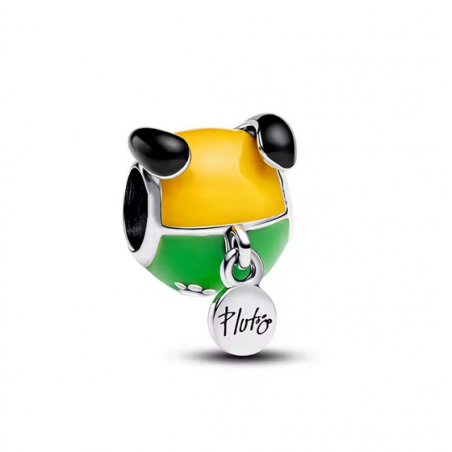 Charm boule pluto oreille argent pour bracelet disney