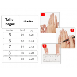 Bague stitch rattrape strass blanc pierre argent