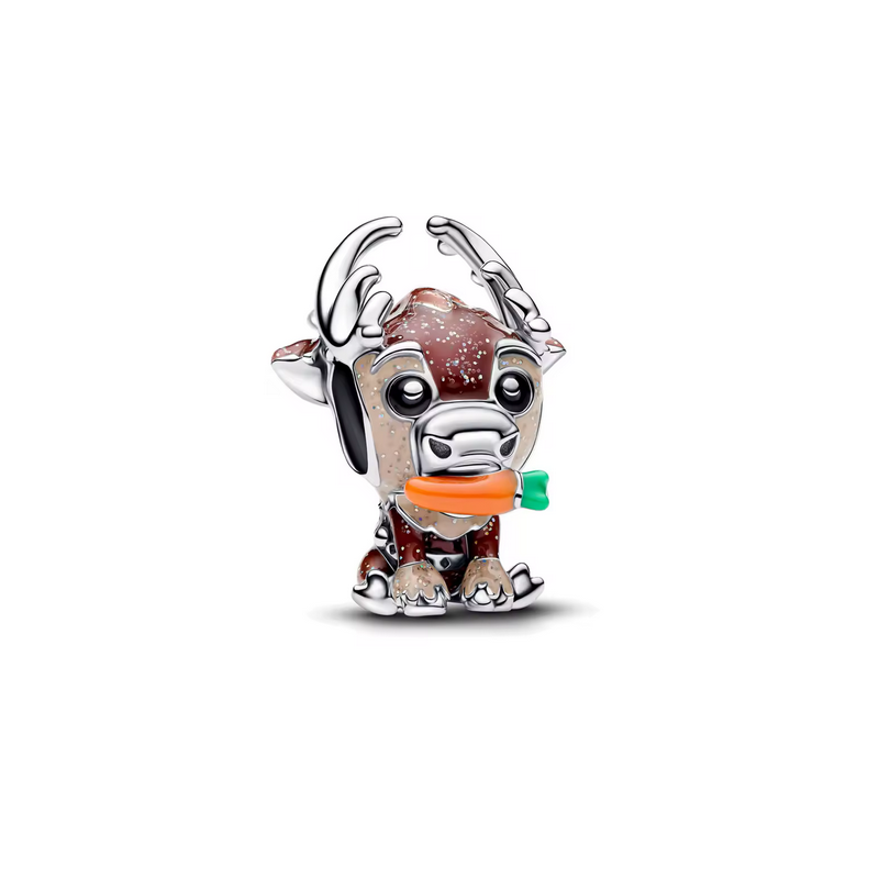 Charm renne sven carotte reine des neiges anna argent pour bracelet