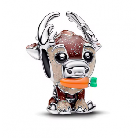 Charm renne sven carotte reine des neiges anna argent pour bracelet