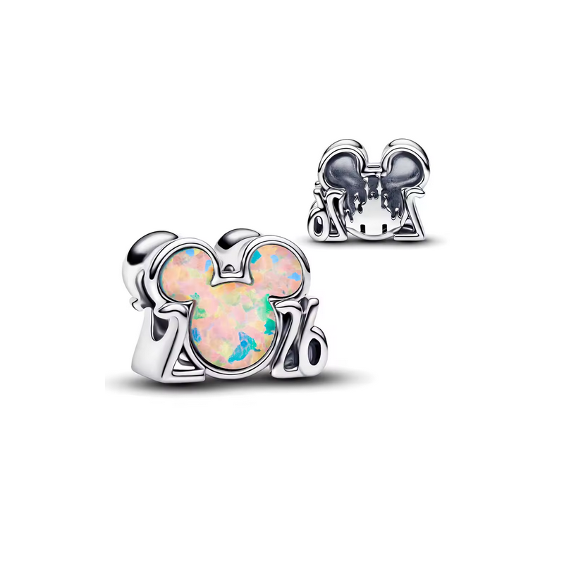 Charm chateau disney tête mickey 2026 argent pour bracelet