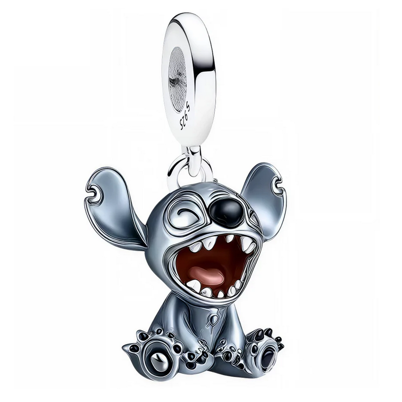 Charm Bébé Stitch pleure argent pour bracelet