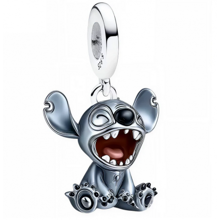 Charm Bébé Stitch pleure argent pour bracelet