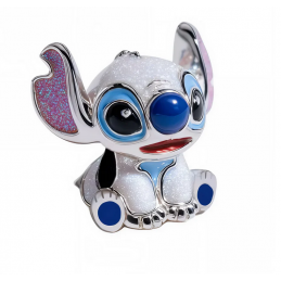Charm Stitch pelage blanc noël neige argent pour bracelet