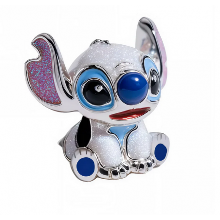 Charm Stitch pelage blanc noël neige argent pour bracelet