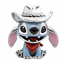 Charm Stitch cowboy chapeau country argent pour bracelet