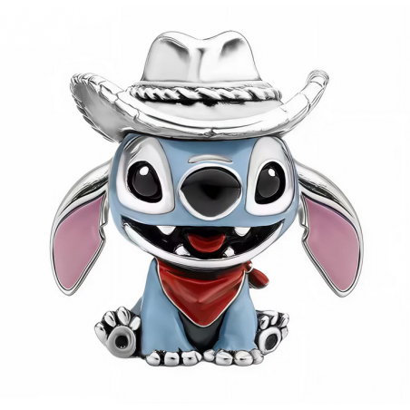 Charm Stitch cowboy chapeau country argent pour bracelet