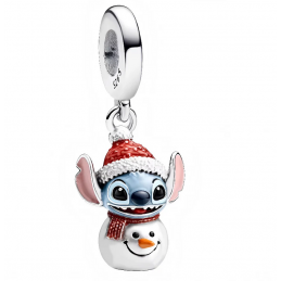 Charm Stitch bonhomme de neige noël argent pour bracelet