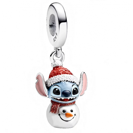 Charm Stitch bonhomme de neige noël argent pour bracelet