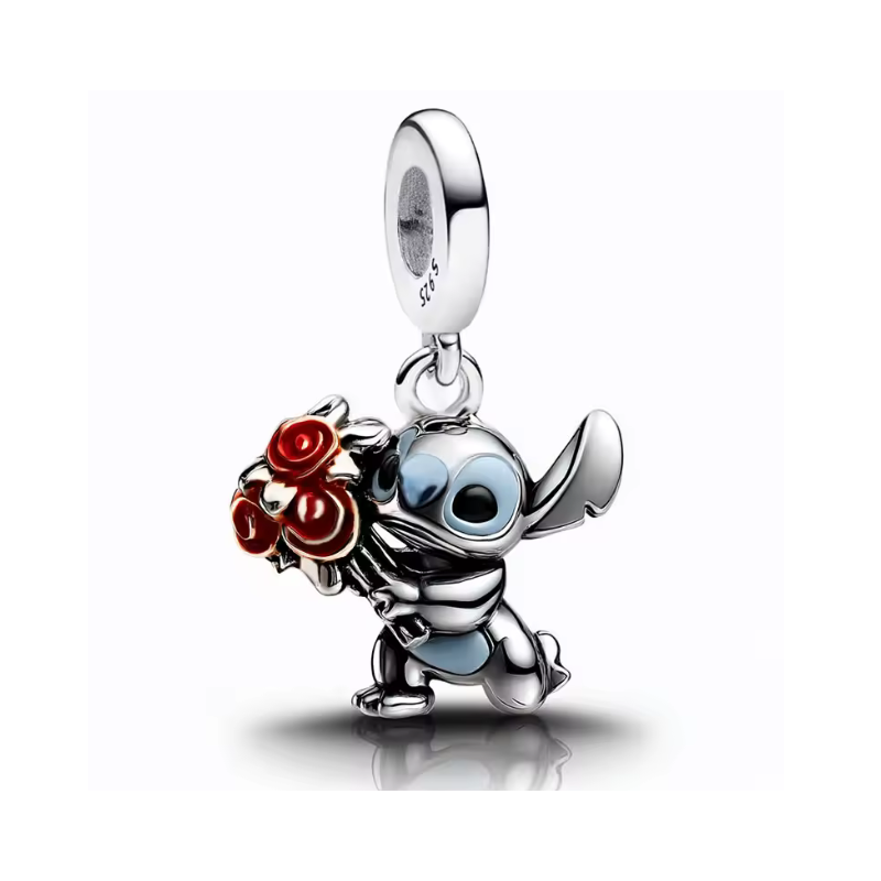 Charm Stitch offre un bouquet de fleurs argent pour bracelet