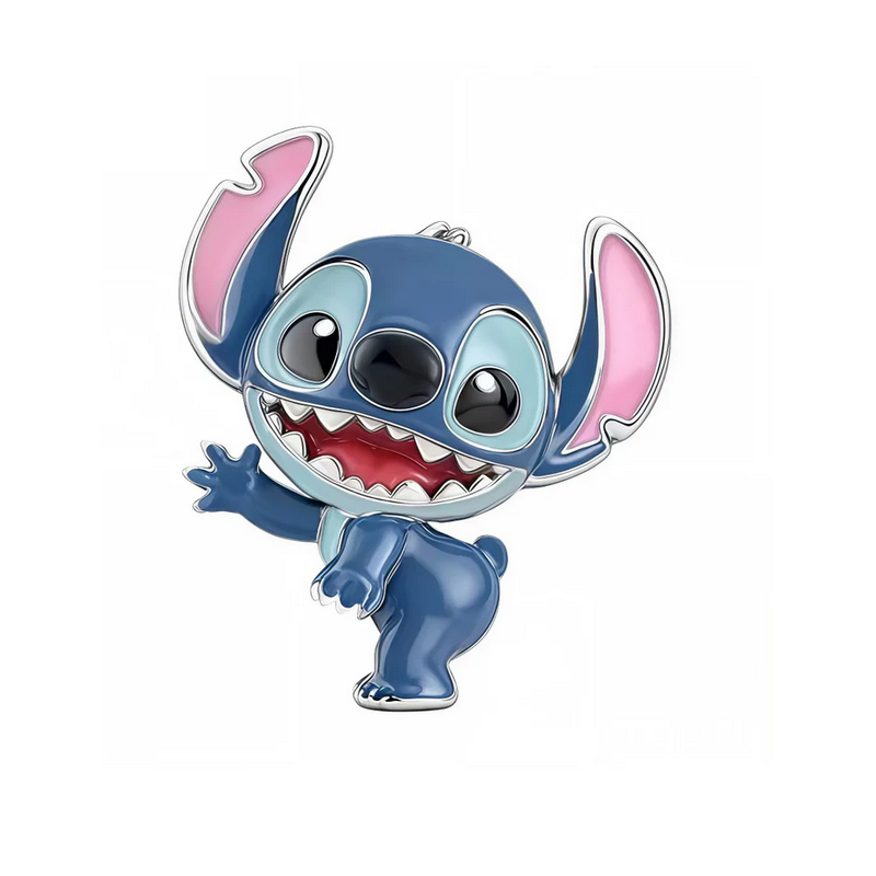 Charm Stitch Grand sourire argent pour bracelet