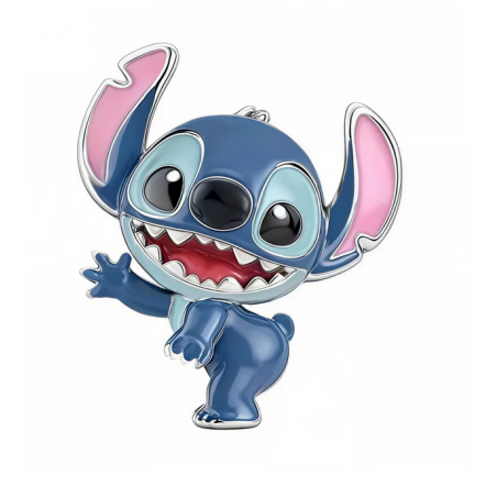Charm Stitch Grand sourire argent pour bracelet