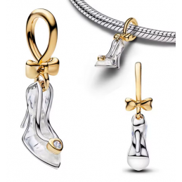 Charm chaussure pantoufle princesse bridgerton or argent pour bracelet