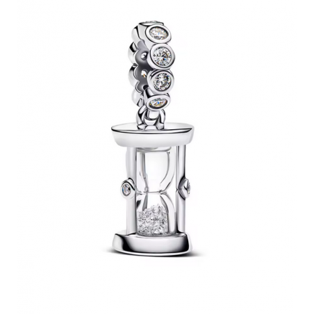 Charm sablier le temps est compté bridgerton argent pour bracelet