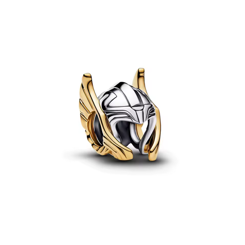 Charm casque aile thor super héros marvel argent pour bracelet