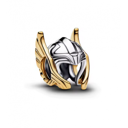 Charm casque aile thor super héros marvel argent pour bracelet