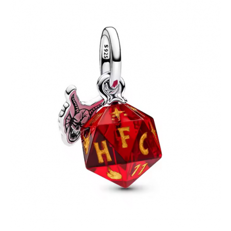 Charm cube hellfire club HFC dés stranger things argent pour bracelet