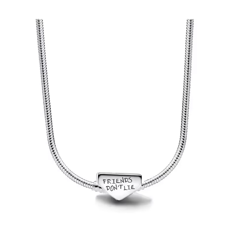 Collier pour charm triangle argent stranger things