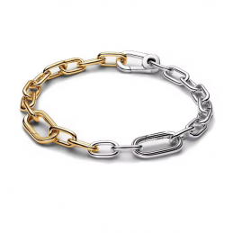 Bracelet maillon simple argent or compatible me