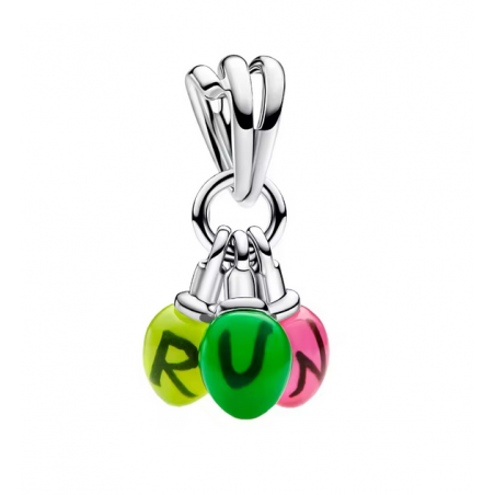 Charm lumière phosphorescente RUN stranger things argent pour bracelet