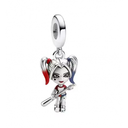 Charm harley quinn héroïne DC comics argent pour bracelet