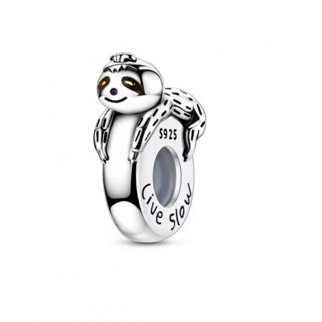 Charm séparateur bloqueur paresseux argent pour bracelet