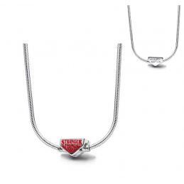 Collier pour charm triangle argent stranger things