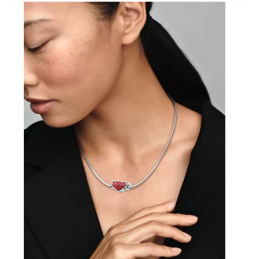 Collier pour charm triangle argent stranger things