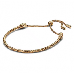 Bracelet clouté pour charm or ajustable boule strass