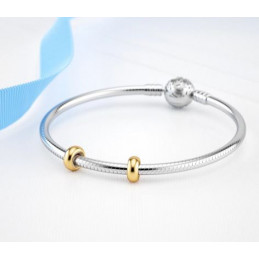 Lot de 10 bijoux Charms séparateur bloqueur or pour bracelet