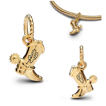 Charm botte cowboy toy story disney or pour bracelet