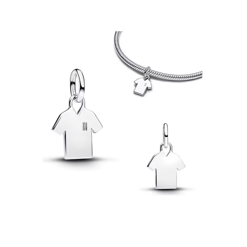 Charm maillot foot coupe du monde argent pour bracelet