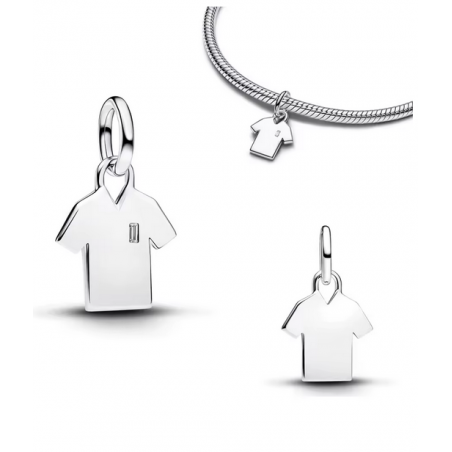 Charm maillot foot coupe du monde argent pour bracelet