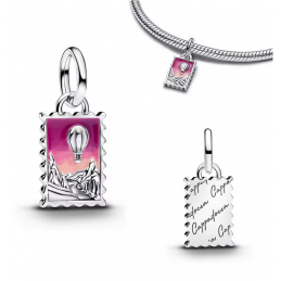 Charm montgolfière cappadoce turquie argent pour bracelet