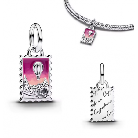 Charm montgolfière cappadoce turquie argent pour bracelet
